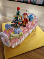Pink Christmas Log Cake